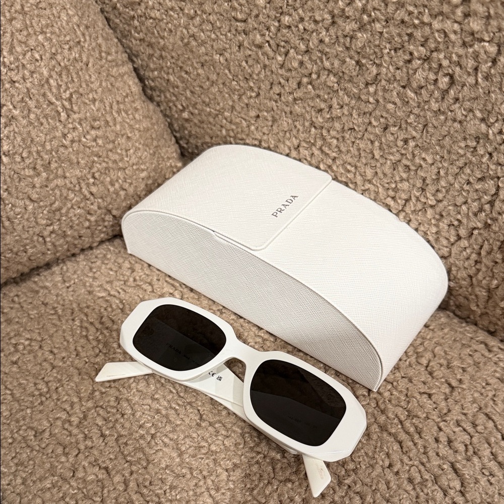 Prada Ivory Sunglasses with Case
